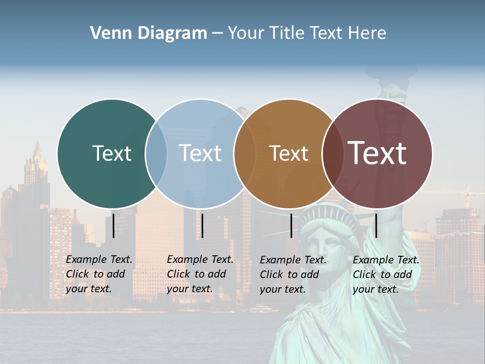 Lady Center Island PowerPoint Template