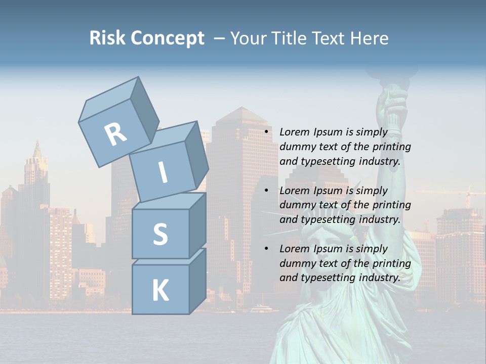 Lady Center Island PowerPoint Template