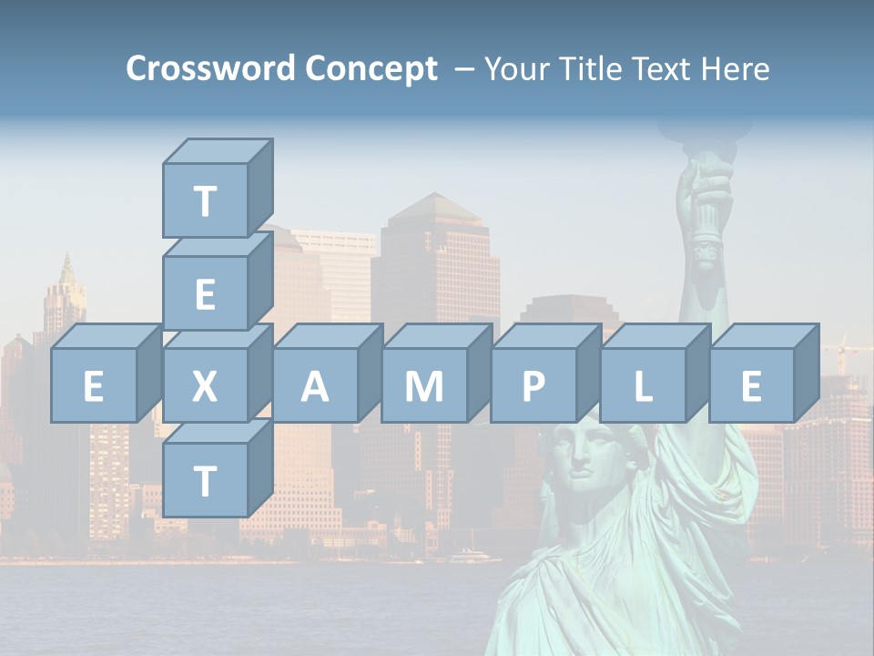 Lady Center Island PowerPoint Template