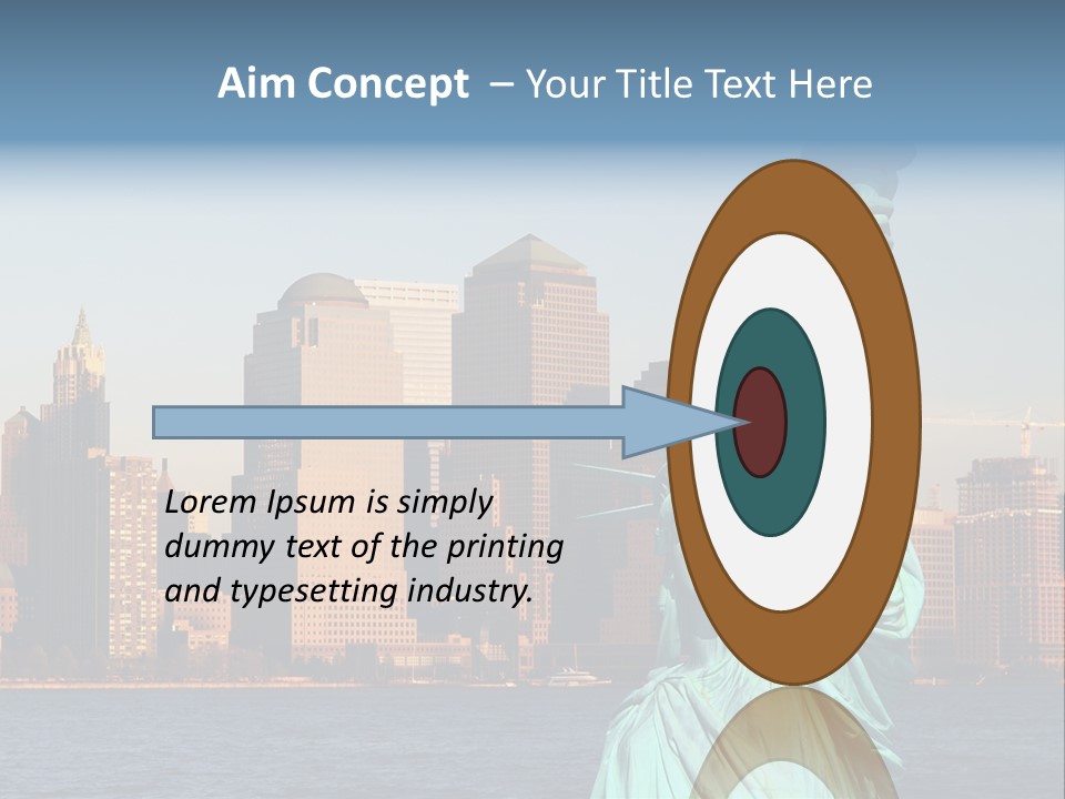 Lady Center Island PowerPoint Template