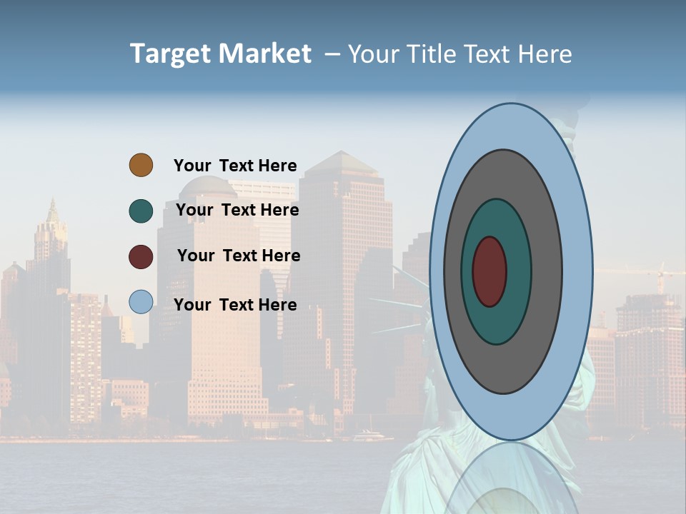 Lady Center Island PowerPoint Template