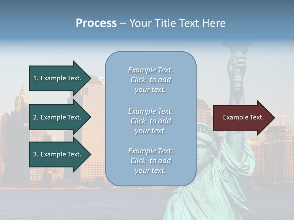 Lady Center Island PowerPoint Template
