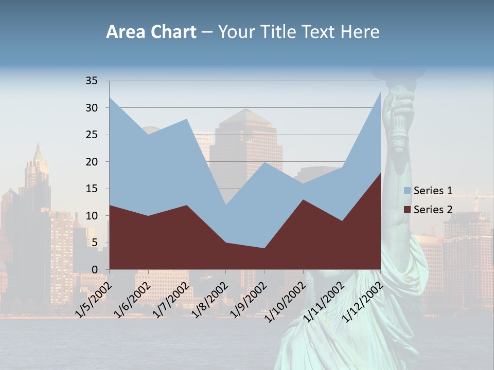 Lady Center Island PowerPoint Template