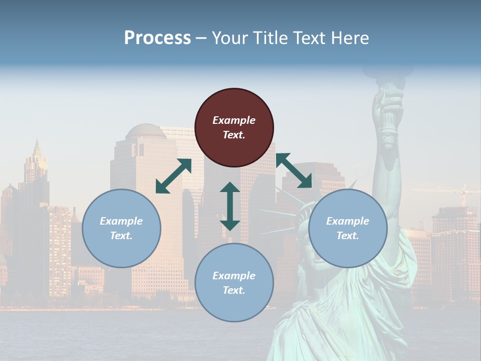 Lady Center Island PowerPoint Template