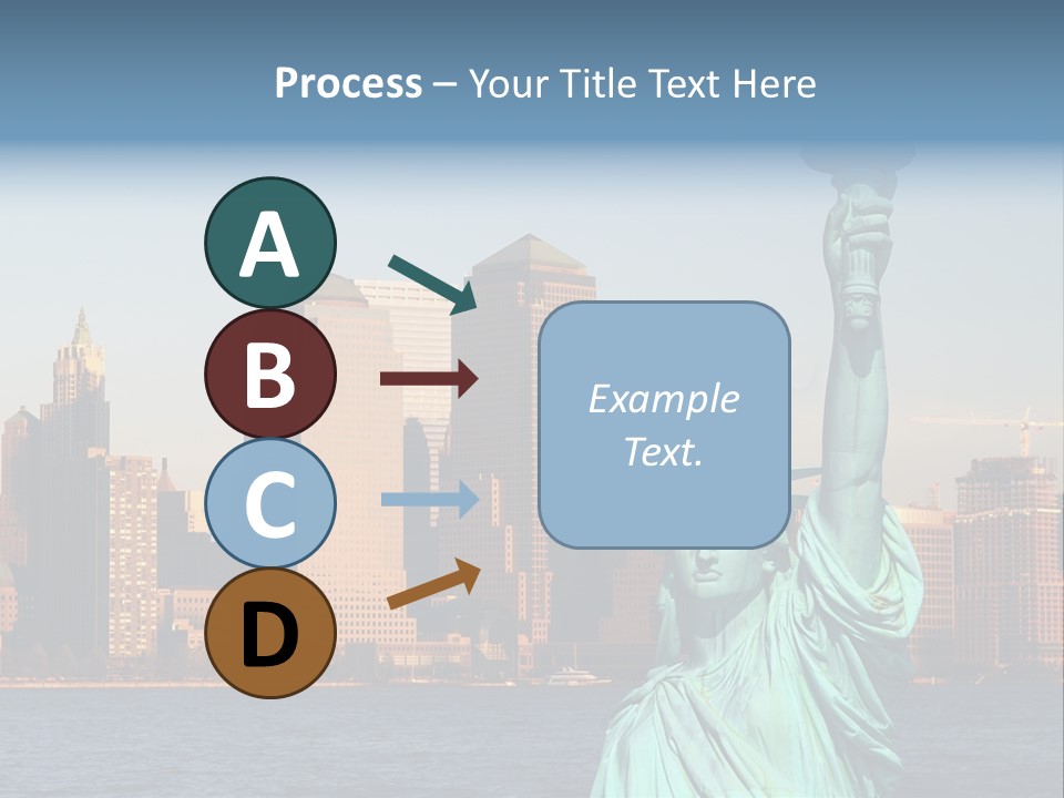 Lady Center Island PowerPoint Template