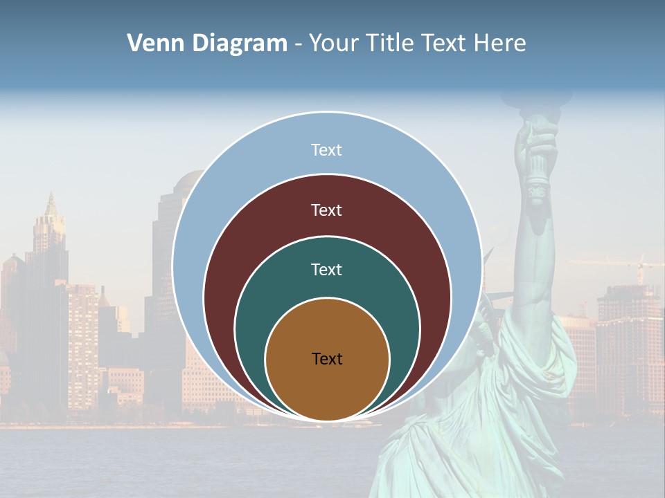 Lady Center Island PowerPoint Template