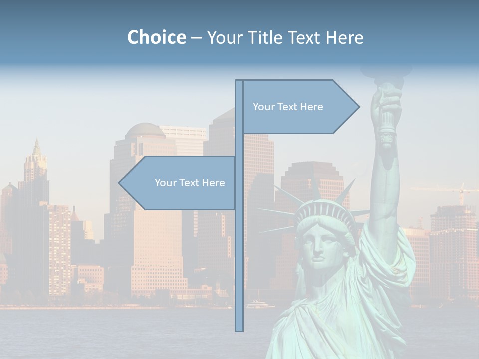 Lady Center Island PowerPoint Template