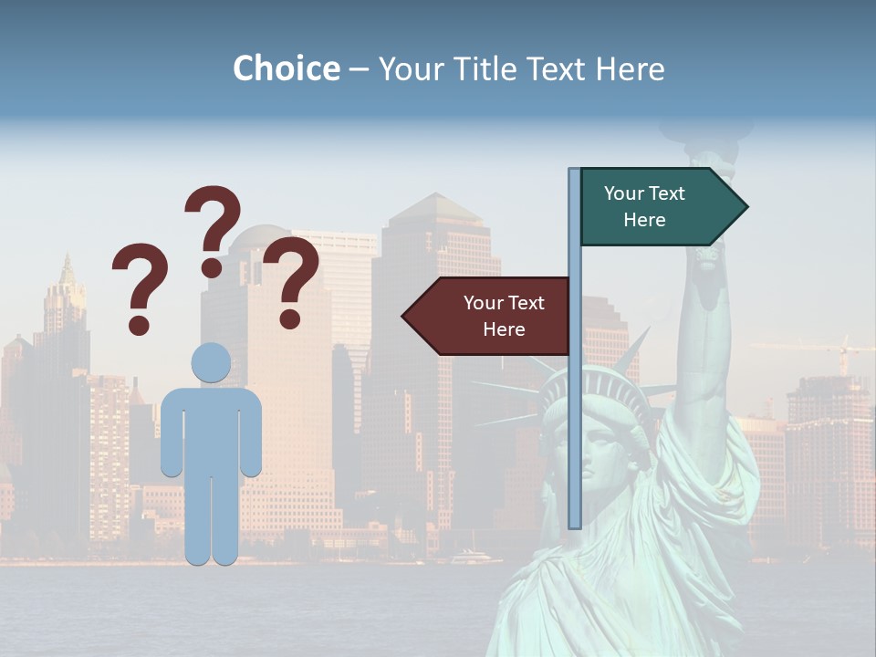 Lady Center Island PowerPoint Template