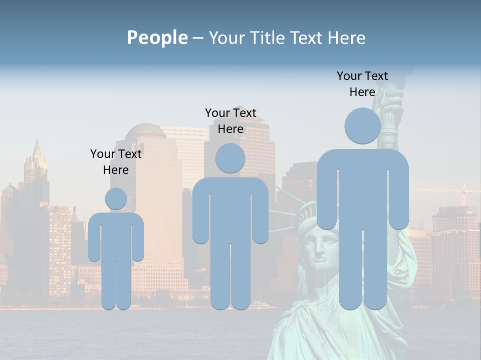 Lady Center Island PowerPoint Template