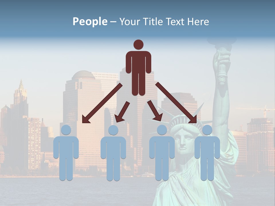 Lady Center Island PowerPoint Template