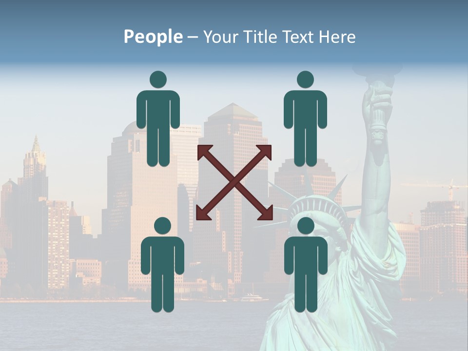 Lady Center Island PowerPoint Template