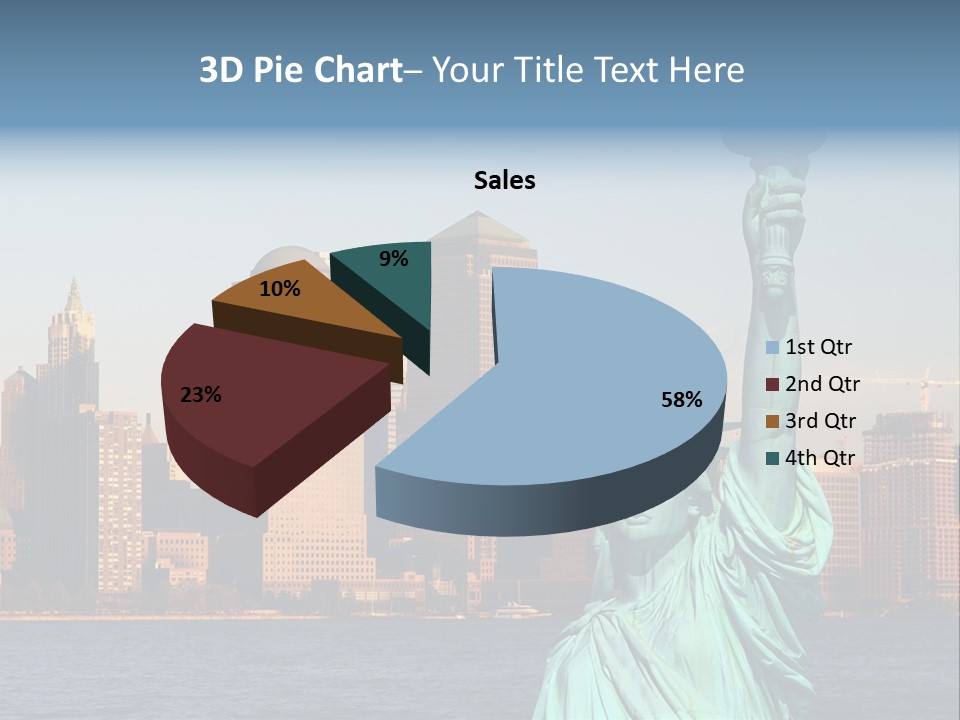 Lady Center Island PowerPoint Template