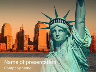 City Manhattan Independence PowerPoint Template