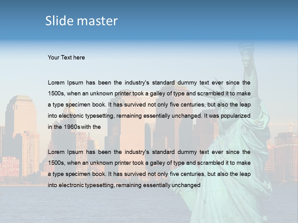 Building Landmark View PowerPoint Template