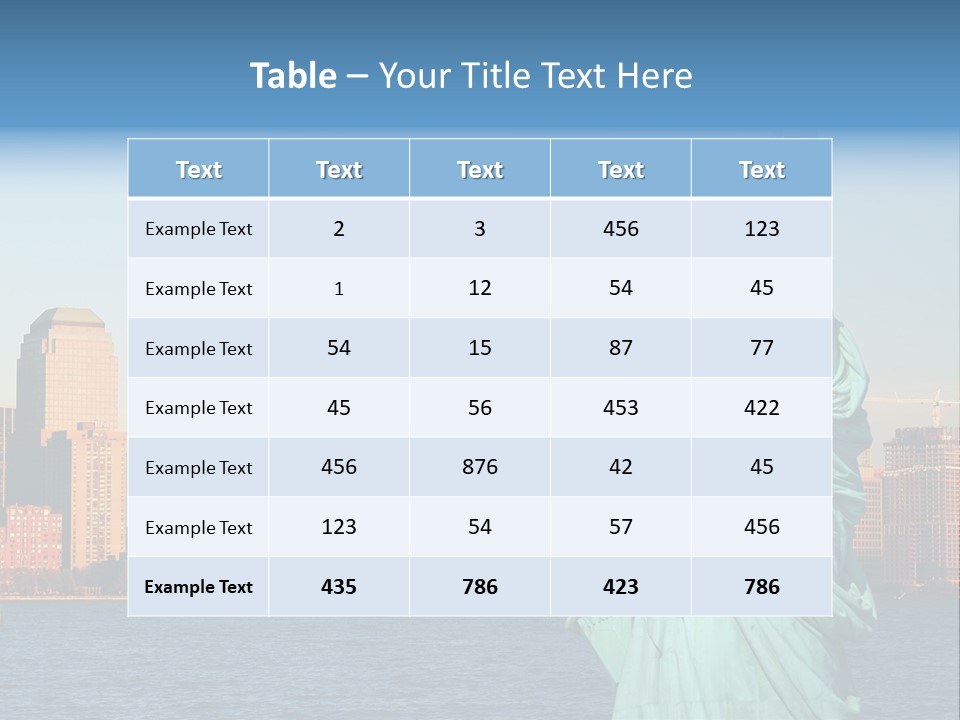 Building Landmark View PowerPoint Template