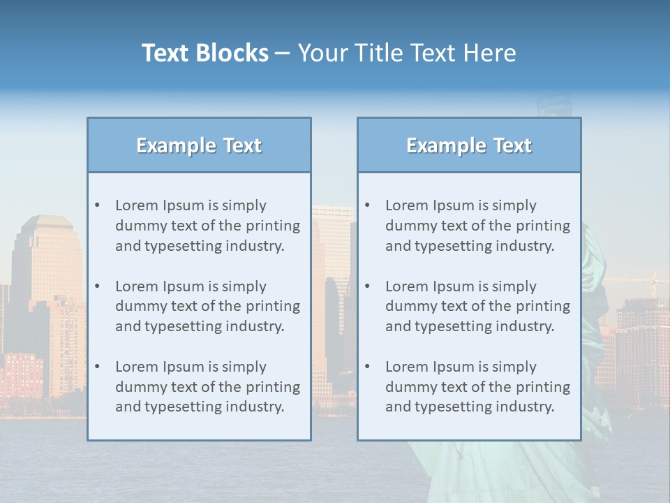 Building Landmark View PowerPoint Template
