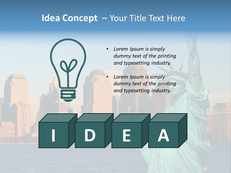 Building Landmark View PowerPoint Template