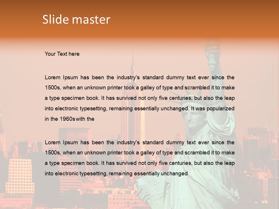 America Attraction State PowerPoint Template