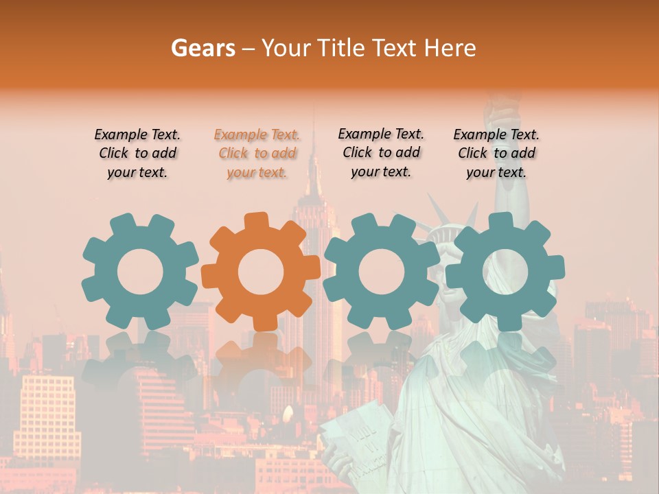 America Attraction State PowerPoint Template