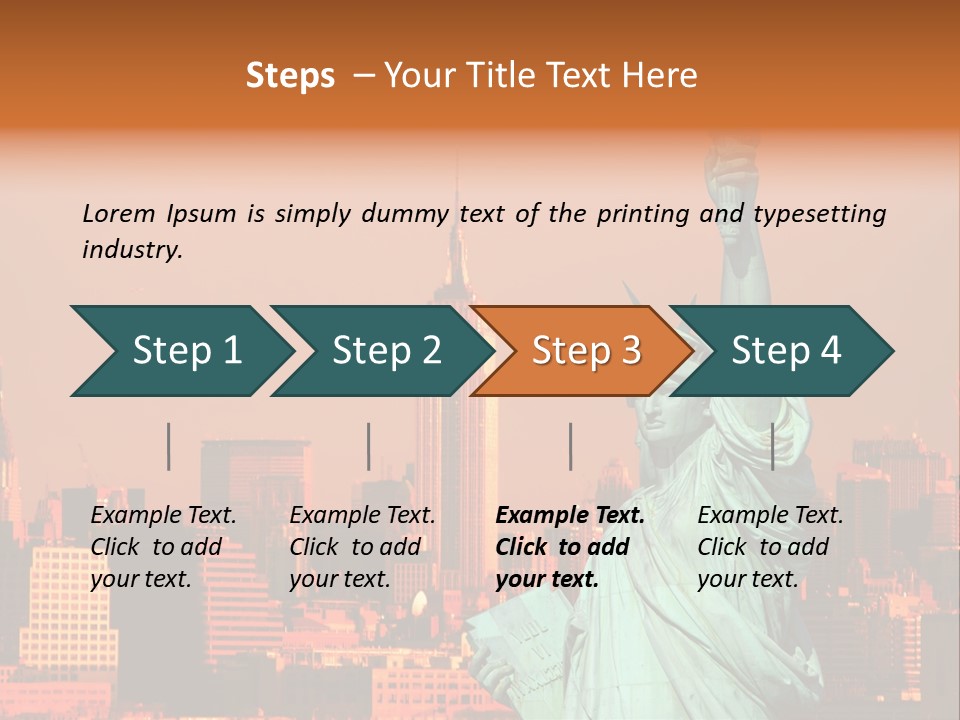 America Attraction State PowerPoint Template