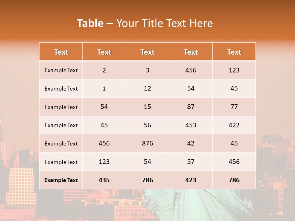 America Attraction State PowerPoint Template