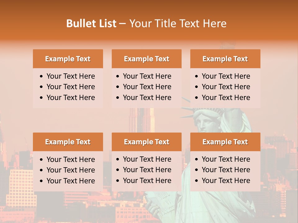 America Attraction State PowerPoint Template