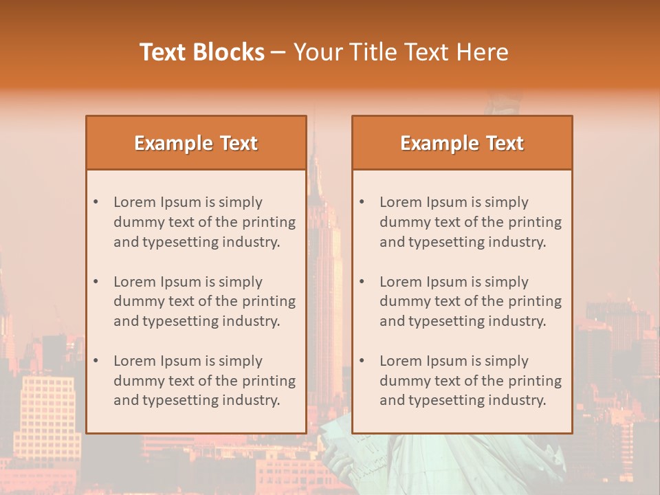 America Attraction State PowerPoint Template
