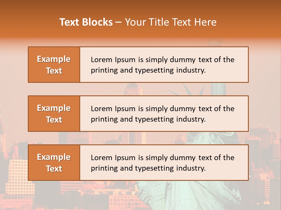 America Attraction State PowerPoint Template