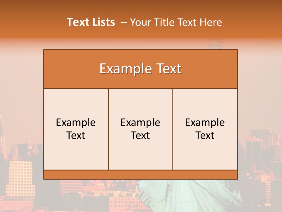 America Attraction State PowerPoint Template