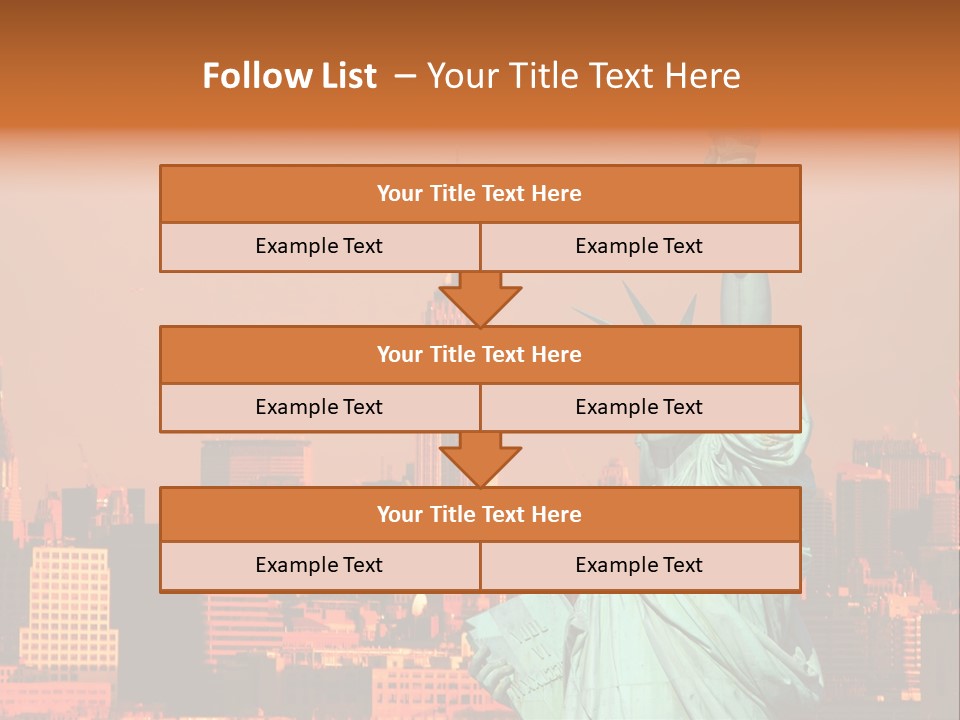 America Attraction State PowerPoint Template