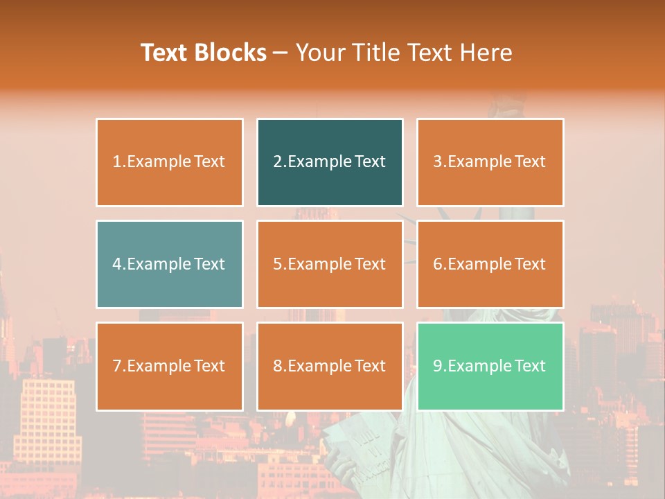 America Attraction State PowerPoint Template