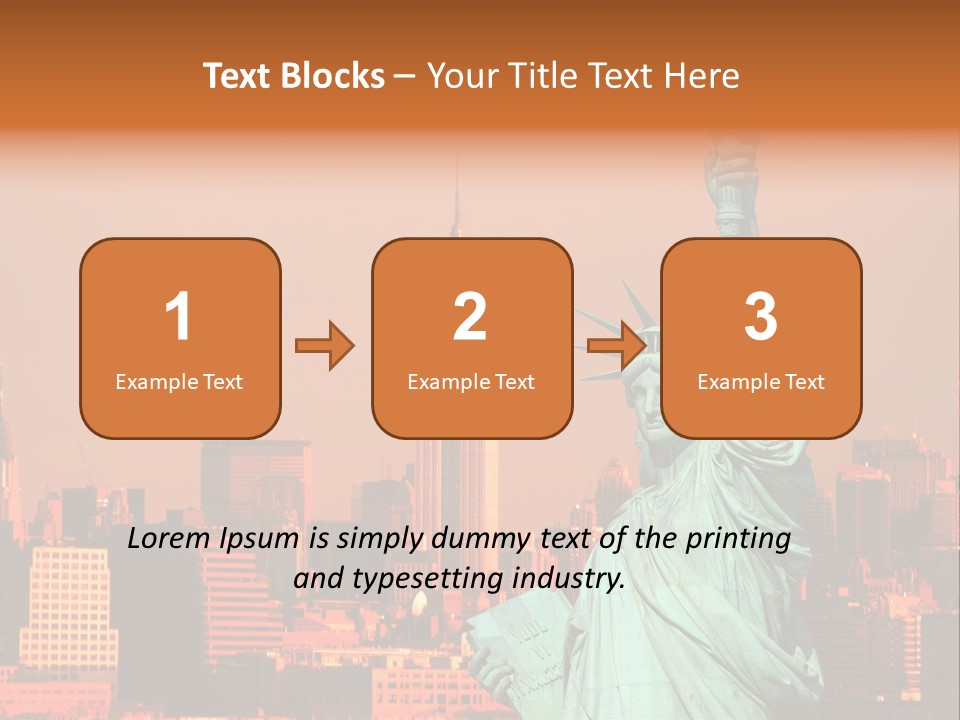 America Attraction State PowerPoint Template
