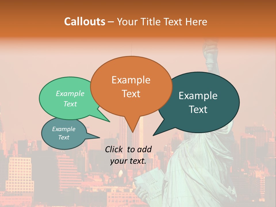 America Attraction State PowerPoint Template