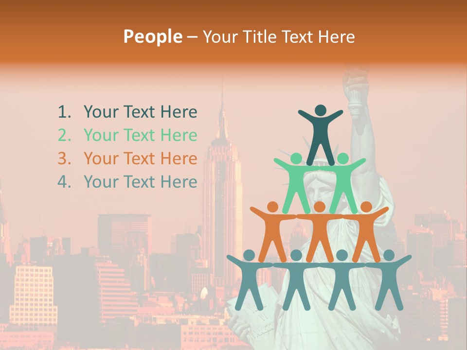 America Attraction State PowerPoint Template