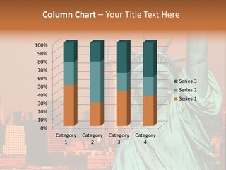 Financial Nyc Statue PowerPoint Template