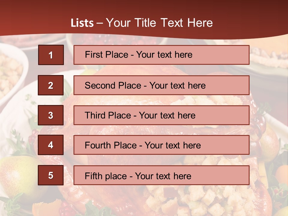 Herb Meat November PowerPoint Template