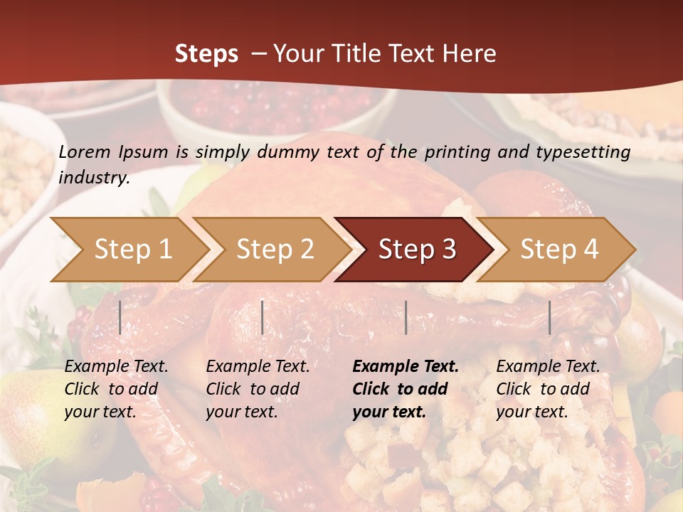 Herb Meat November PowerPoint Template