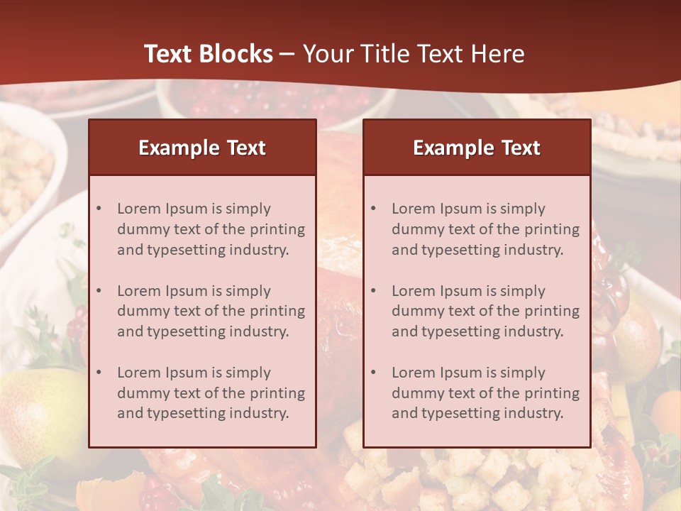 Herb Meat November PowerPoint Template