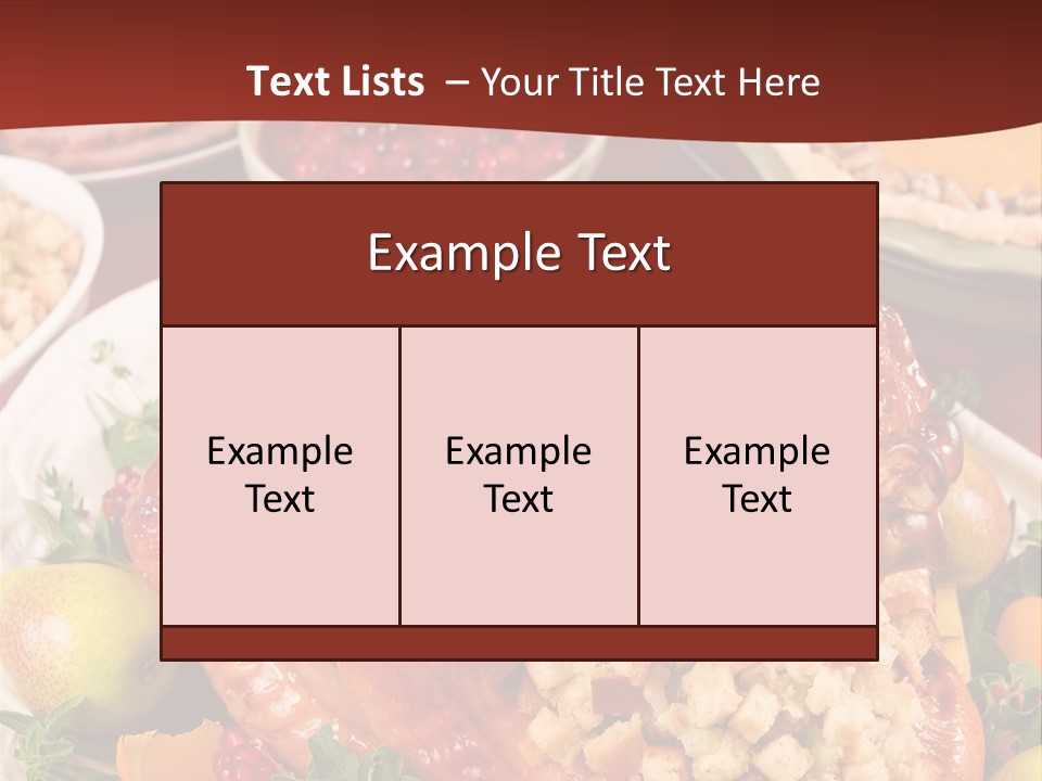 Herb Meat November PowerPoint Template