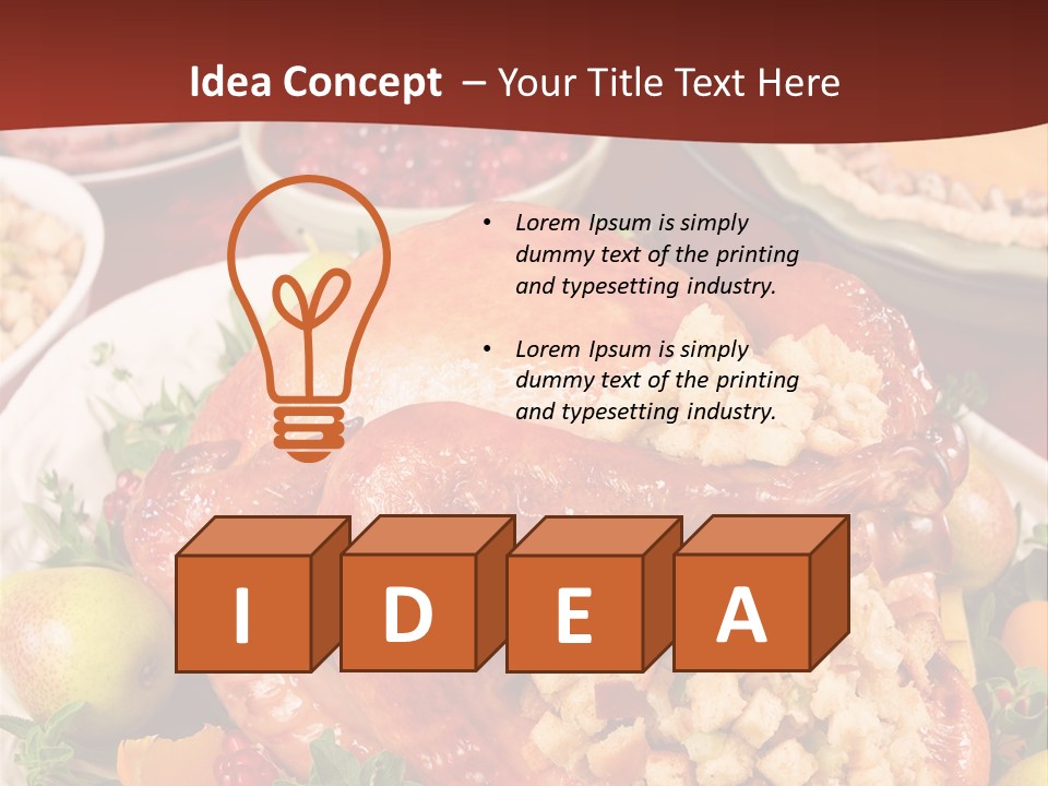 Herb Meat November PowerPoint Template