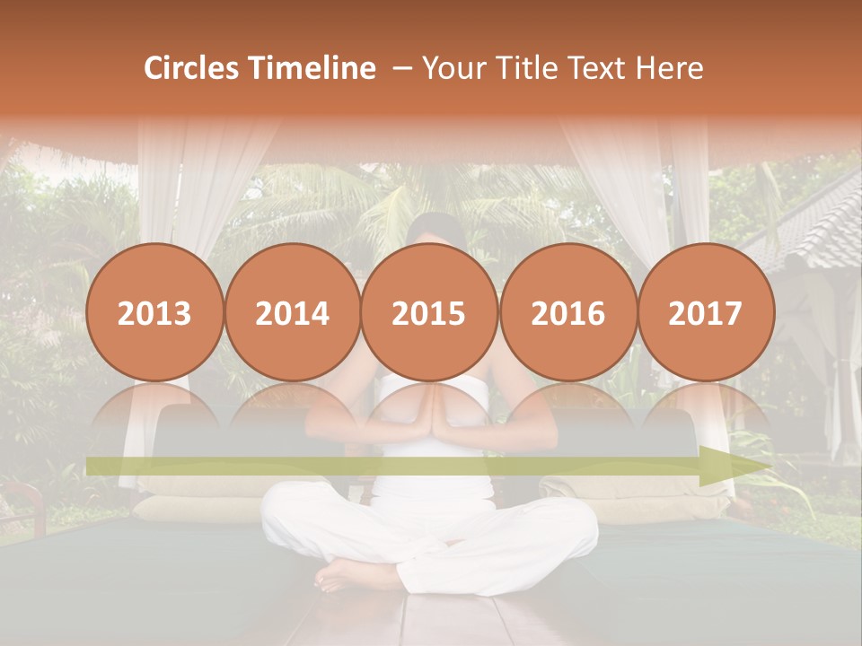 Black Hair Outdoor Model PowerPoint Template