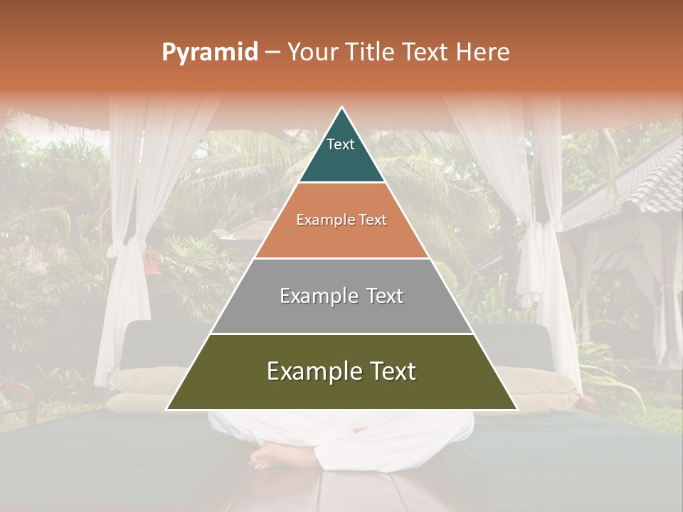 Black Hair Outdoor Model PowerPoint Template