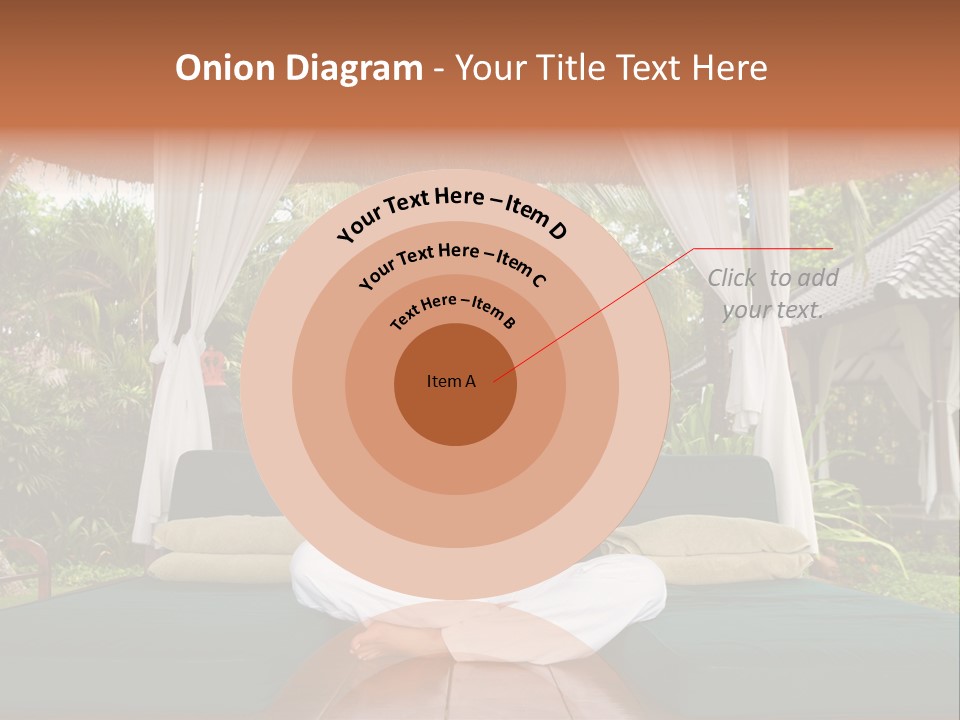 Black Hair Outdoor Model PowerPoint Template