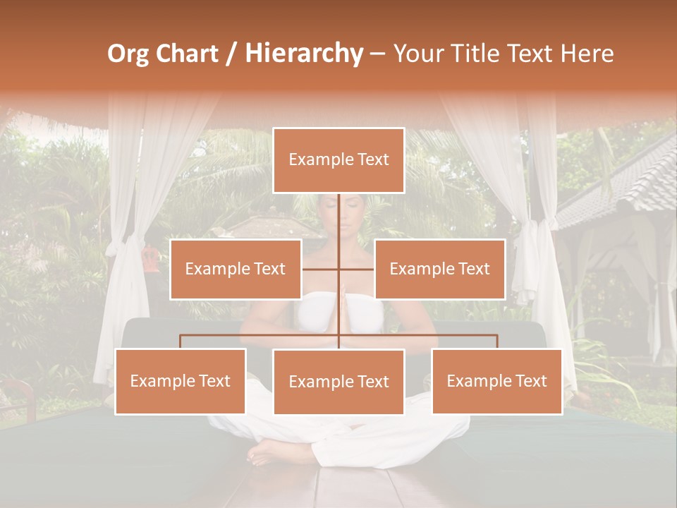 Black Hair Outdoor Model PowerPoint Template