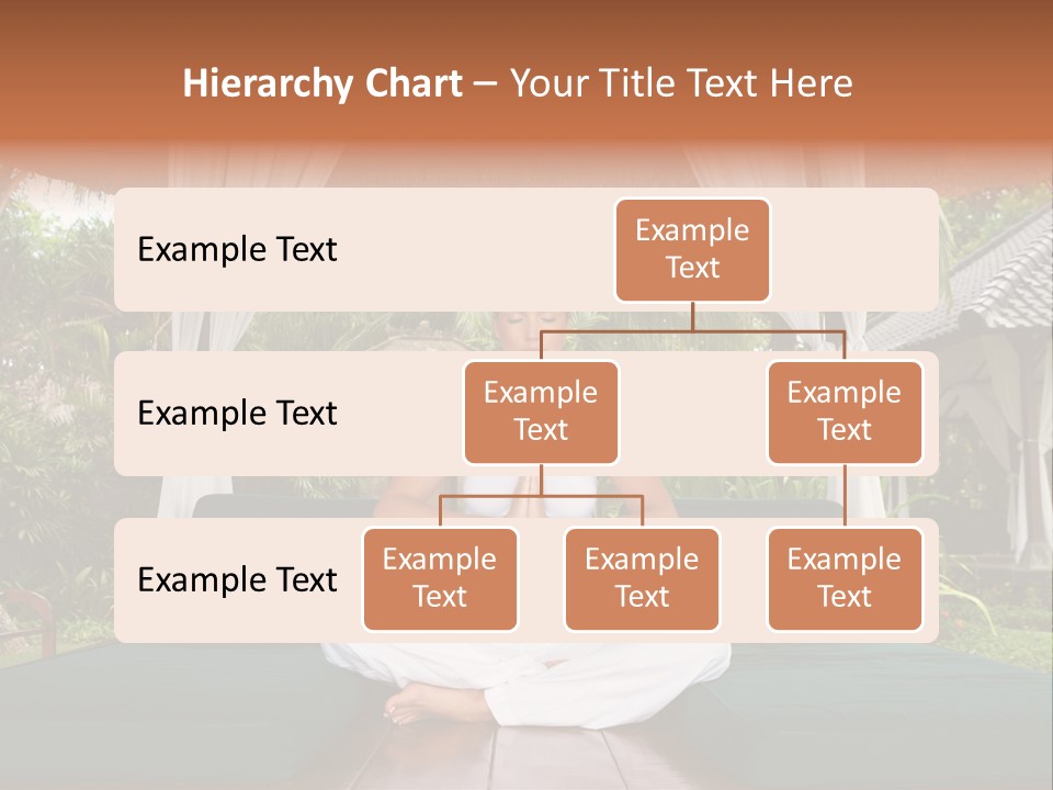 Black Hair Outdoor Model PowerPoint Template