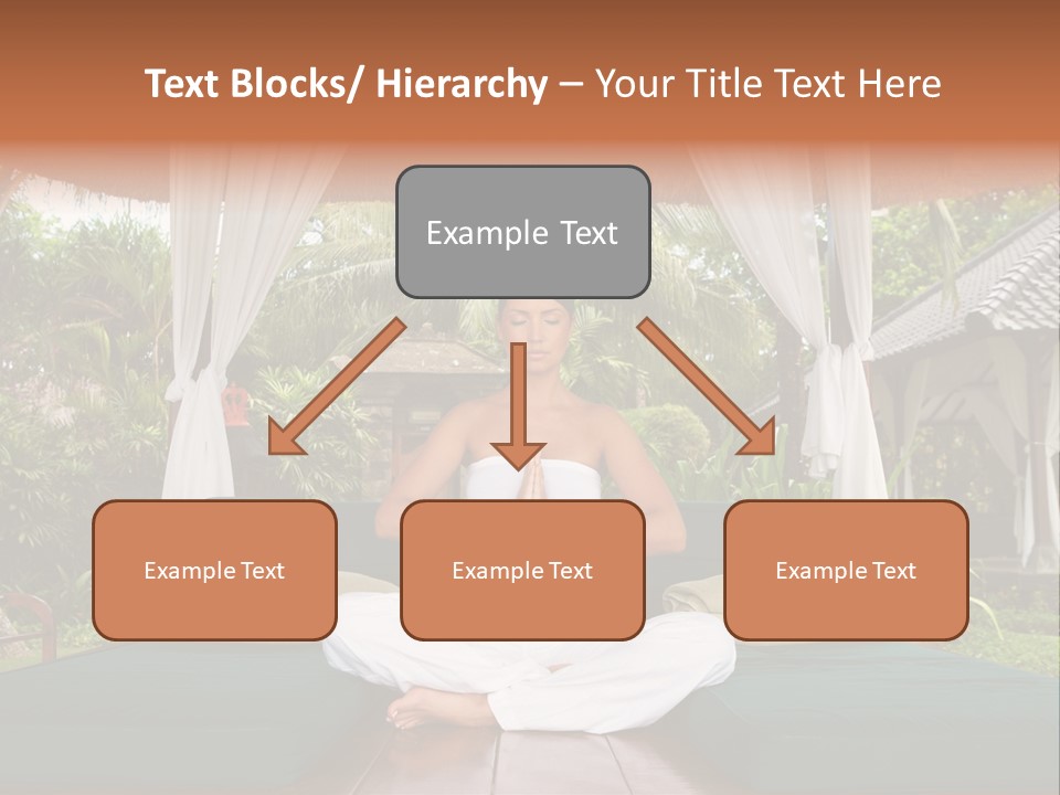 Black Hair Outdoor Model PowerPoint Template