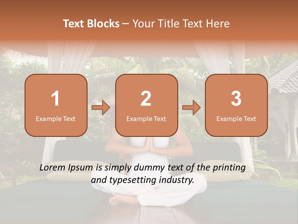 Black Hair Outdoor Model PowerPoint Template