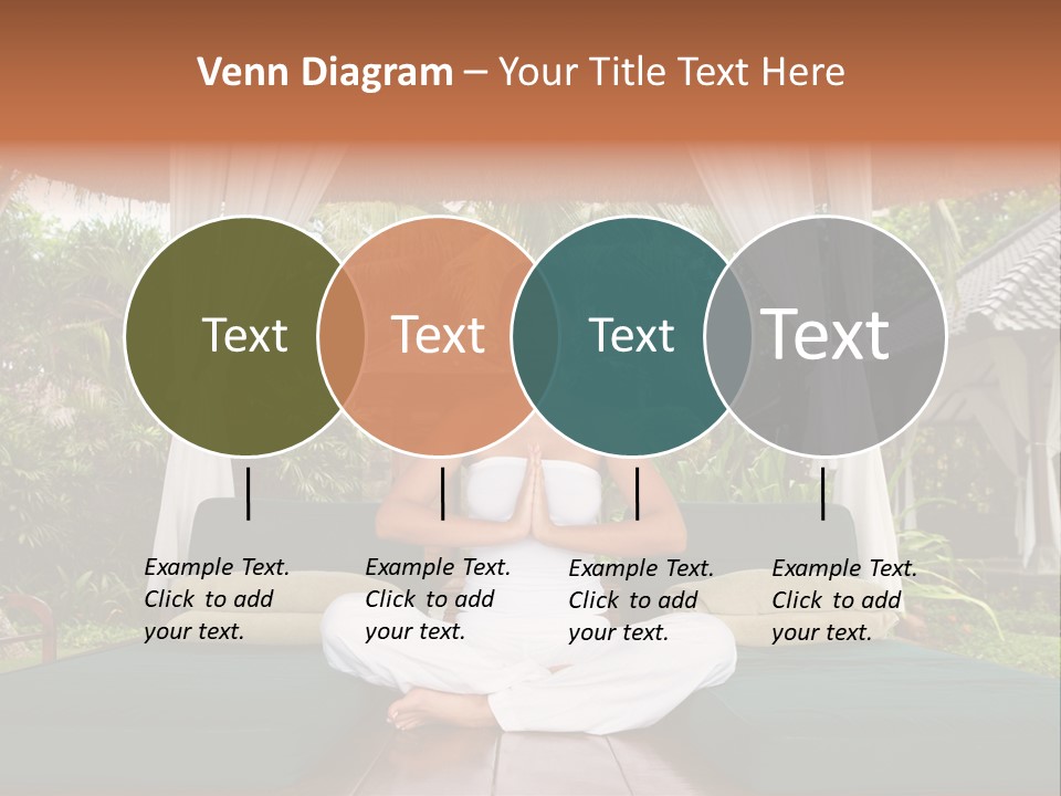 Black Hair Outdoor Model PowerPoint Template