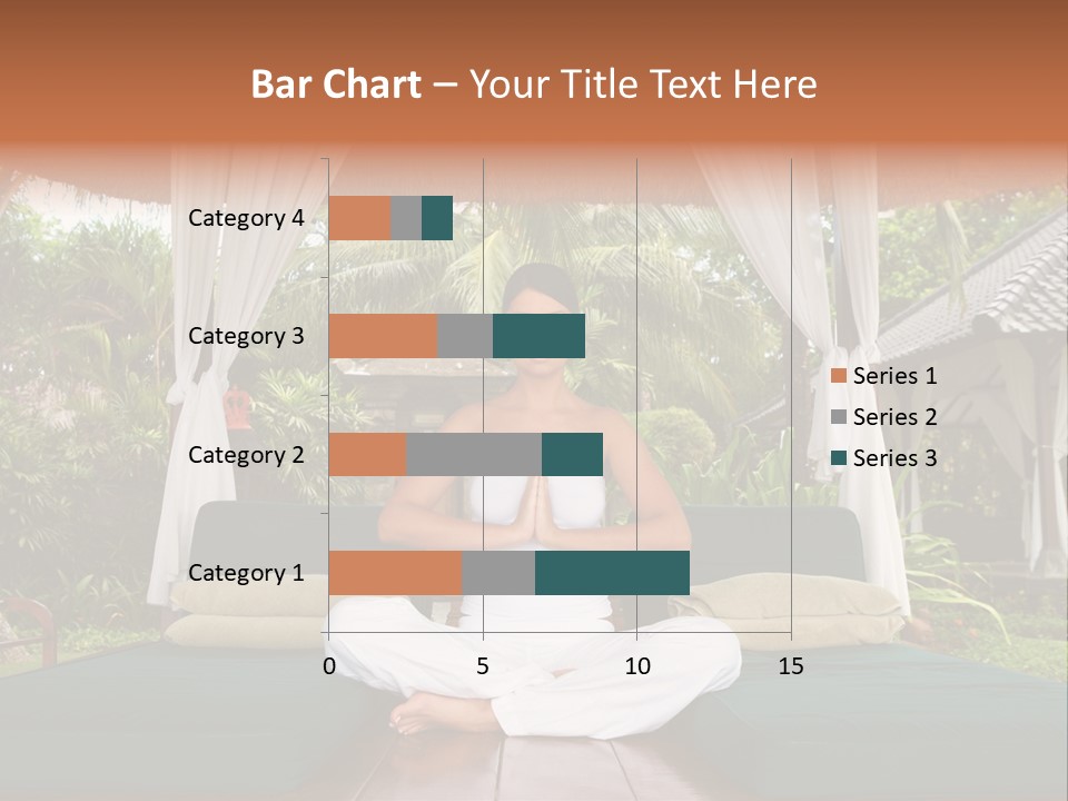 Black Hair Outdoor Model PowerPoint Template