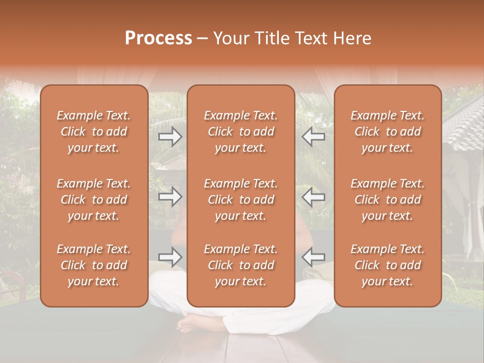 Black Hair Outdoor Model PowerPoint Template